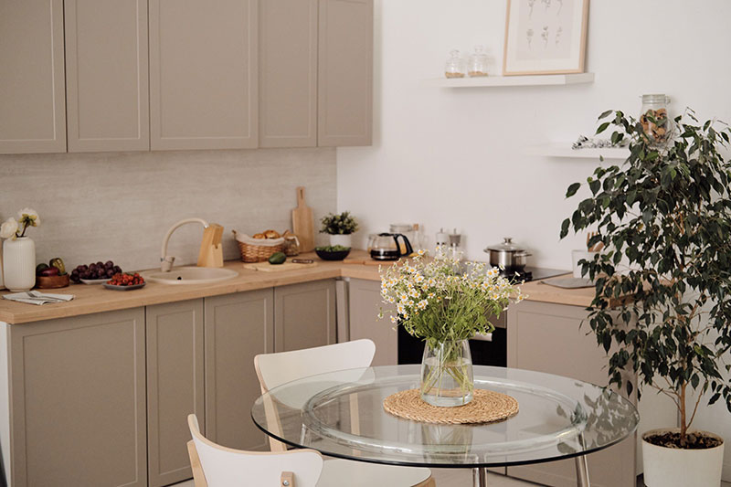 جدیدترین رنگ کابینت خاکی
