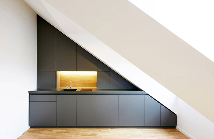 کابینت آشپزخانه کوچک بدون اپن