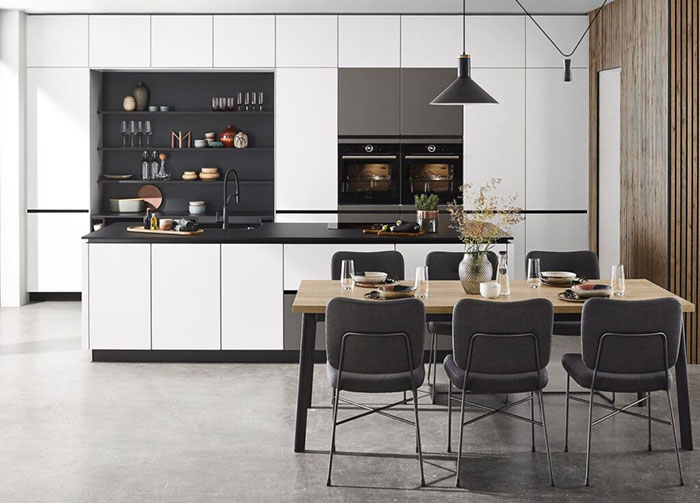 کابینت آشپزخانه یک طرفه سفید