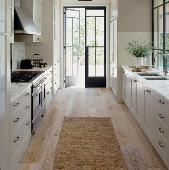 مدل کابینت برای اشپزخانه مستطیل کوچک