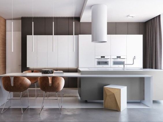 کابینت سفید طوسی ام دی اف