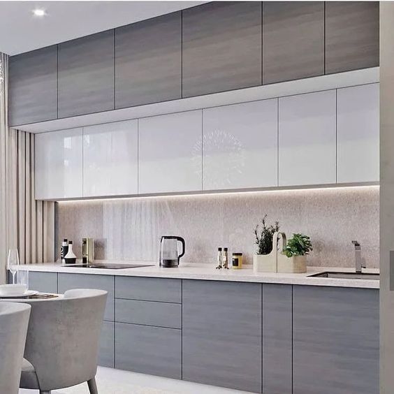 کابینت طوسی روشن